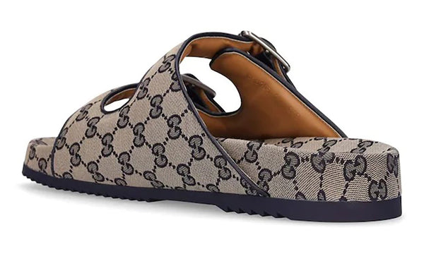 Gucci Gg Canvas Slide Sandals