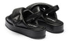 Prada triangle-logo padded sandals "Black"