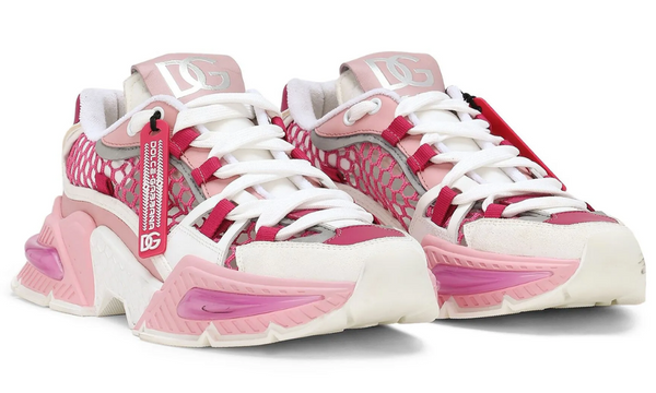 Dolce & Gabbana Airmaster Chunky Mesh "Blush Pink/White"