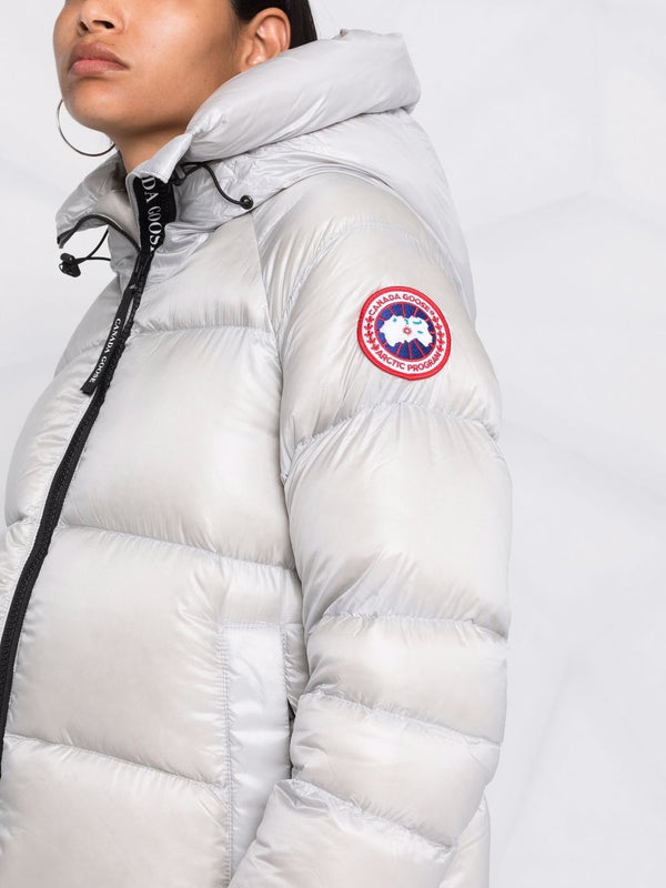 Down jacket with application