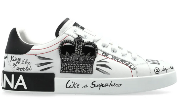 Dolce & Gabbana logo-patch sneakers "White"
