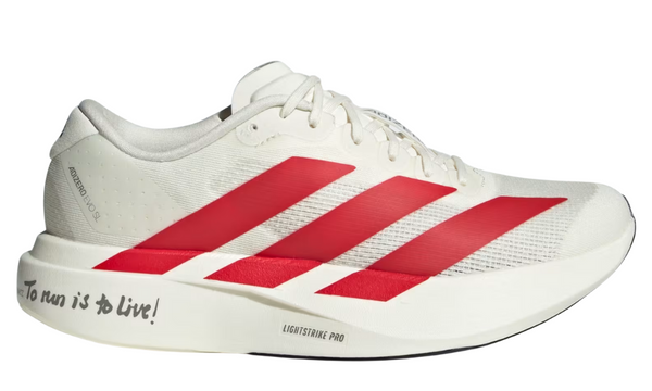 Adidas AdiZero EVO SL "Off White / Better Scarlet / Core Black"