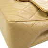 CHANEL 1989-1991 Single Chain Shoulder Bag Beige Lambskin