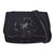 CHANEL 1991-1994 Camellia Crossbody Bag Black Velvet