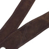 CHANEL 1997-1999 Brown Suede Logo Shoulder Bag