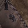 CHANEL 1997-1999 Brown Suede Logo Shoulder Bag