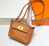 Hermes Bag Brown with Gold Buckle Calfkin 250264