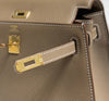 Hermes Kelly 25 Bag Etoupe Gold Epsom Leather 249823