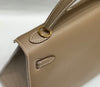 Hermes Kelly 25 Bag Etoupe Gold Epsom Leather 249823