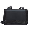 CHANEL 1997-1999 Bead Shoulder Bag Black Satin