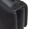 CHANEL 1997-1999 Bead Shoulder Bag Black Satin