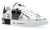 Dolce & Gabbana logo-patch sneakers "White"