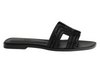 HERMES Oran Sandal iconic "H" Black