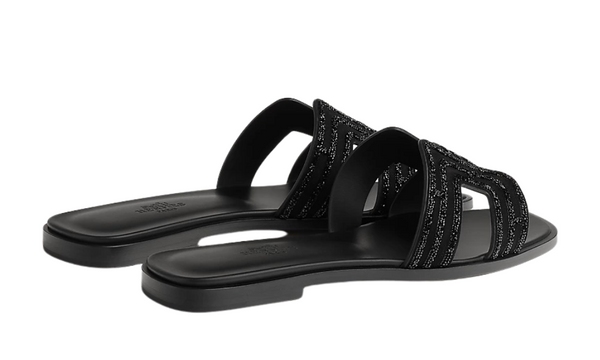 HERMES Oran Sandal iconic "H" Black