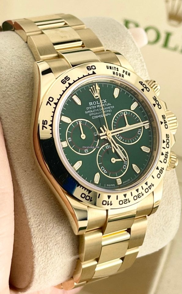 Daytona Cosmograph 116508 Green Dial 18K Yellow Gold Jhon Mayer 2018