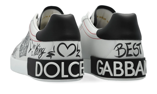 Dolce & Gabbana logo-patch sneakers "White"