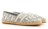 CHRISTIAN DIOR Oblique Embroidered Granville 15mm Espadrilles 37 Grey Stone