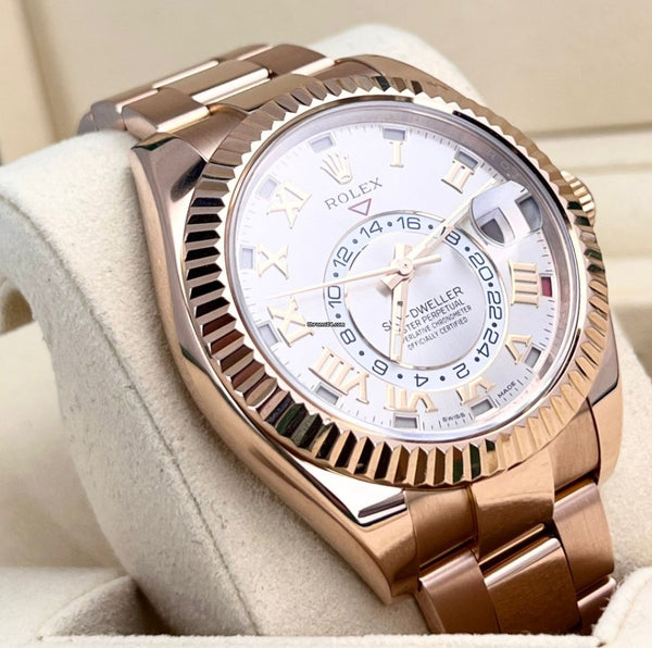 Sky-Dweller 18K Rose Gold Annual Calendar Sundust Dial