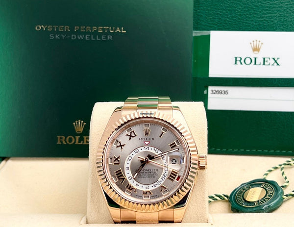 Sky-Dweller 18K Rose Gold Annual Calendar Sundust Dial