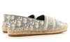 CHRISTIAN DIOR Oblique Embroidered Granville 15mm Espadrilles 37 Grey Stone