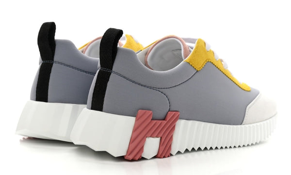 Hermès Technical Canvas Suede Goatskin Bouncing"Gris Multicolor"