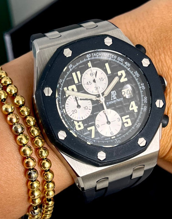 Royal Oak Offshore Chronograph with archive papers New strap