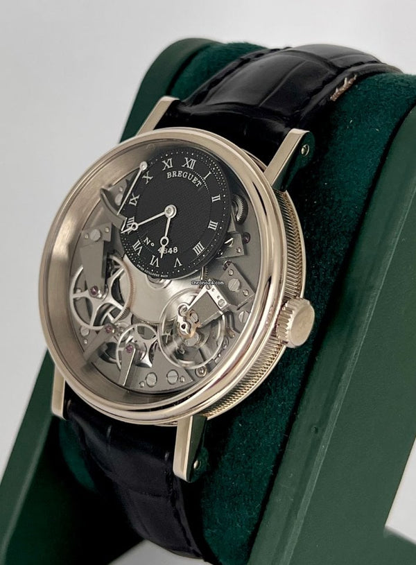 Tradition 7057 40 mm Manual winding 18K white Gold Skeleton box and Papers 99% condition