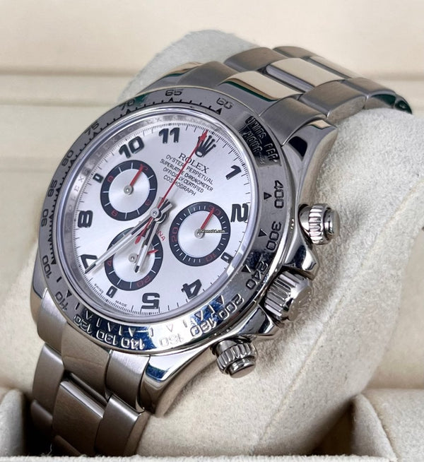 Daytona Racing Dial 18K White Gold Z Serial Box And Papers