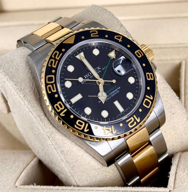 GMT-Master II 2008 like new box papers steel &Gold
