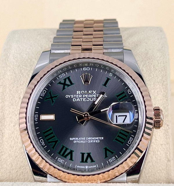 Datejust 36mm Wimbeldon Dial 18K Rose Gold