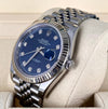 Rolex Datejust 41 Blue Diamonds Dial Mint