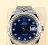 Rolex Datejust 41 Blue Diamonds Dial Mint