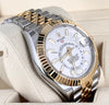 Sky-Dweller 42 White Dial Steel & 18K Gold