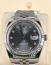 Datejust 41 white gold factory grey diamonds dial unworn