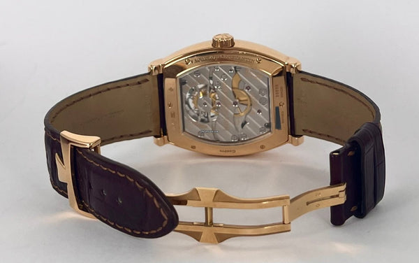 Tonneau Regulator Rose gold 18k box papers Mint Tourbillon unpolished