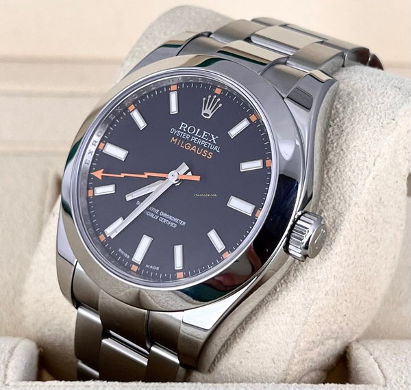 Milgauss Certified Black Orange Only Watch Very Good Condition service 2024