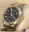 Sky-Dweller Steel/Gold Black Dial