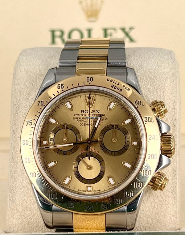 Steel & Gold 18K Yellow Gold Box and Papers