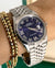 Datejust 36 Aubergine Diamonds Dial 18K White Gold Bezel