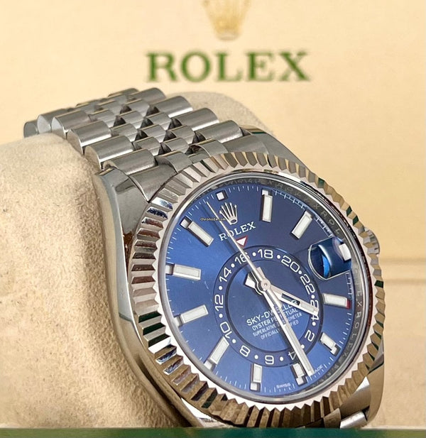 Sky-Dweller 42 Annual Calendar Blue Dial Jubille Full Set Unpolished