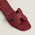 Oran burgundy sandals