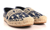 CHRISTIAN DIOR Oblique Embroidered Granville 15mm Espadrilles 38.5 Deep Blue