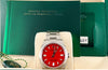 Oyster Perpetual 36 Coral Red Dial Discontinued Full Set