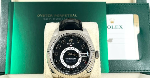 Sky-Dweller 18K white Gold Black dial 2017