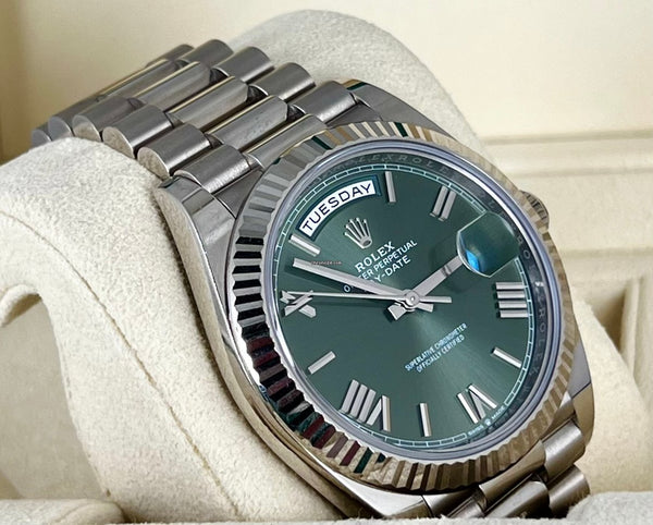 Day-Date 40 Olive Green Dial Full Set