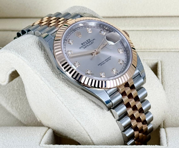 Datejust 41 Sundust Diamond Dial Stickers 18K Rose Gold