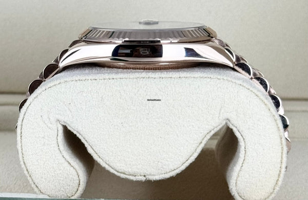 Day-Date 40 Romain Chocolate Dial Rose Gold