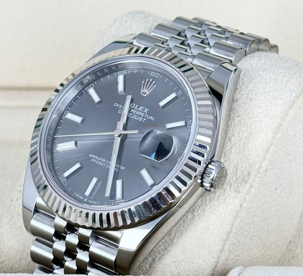 Rolex Datejust 41 Certified Rhohdium Dial