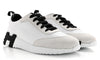 Hermès Pre-Owned Bouncing sneakers "White Beige black"