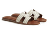 Hermès Oran slides "White"